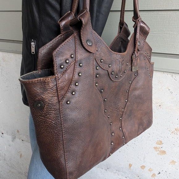 Frye Brown Leather Shoulder Bag - Picture 4 of 16